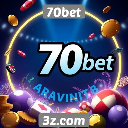 Variedade de jogos disponíveis no site 70bet